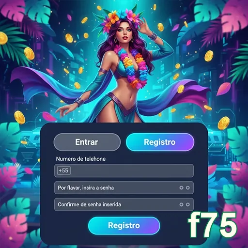 F75 mostra registro de usuário para serviços VIP em apostas.