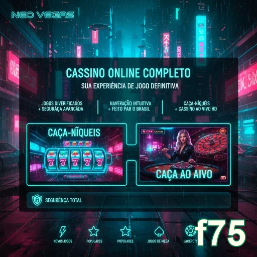 Aplicativo f75 exibindo segurança em acesso mobile.