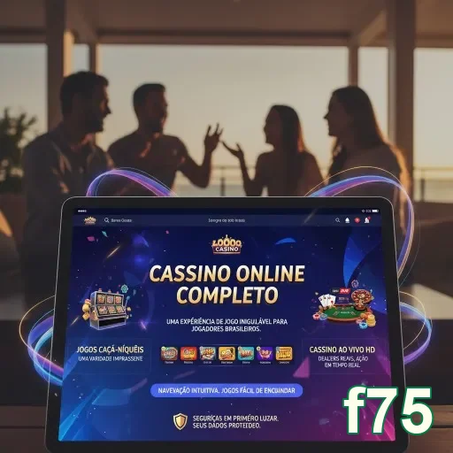 Interface de cassino online da f75 com dealers ao vivo.