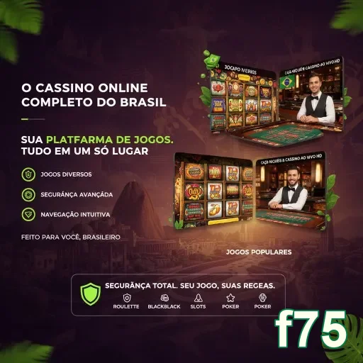 Jogador ao vivo em mesa de cassino no f75 com slots.