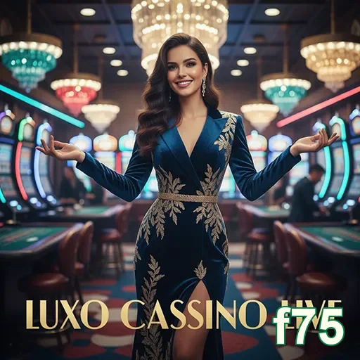 Jogadora apresenta jogos de cassino ao vivo na f75 com estilo.